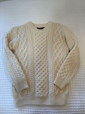 Women’s Cable Knit Sweater- 100% virgin wool!